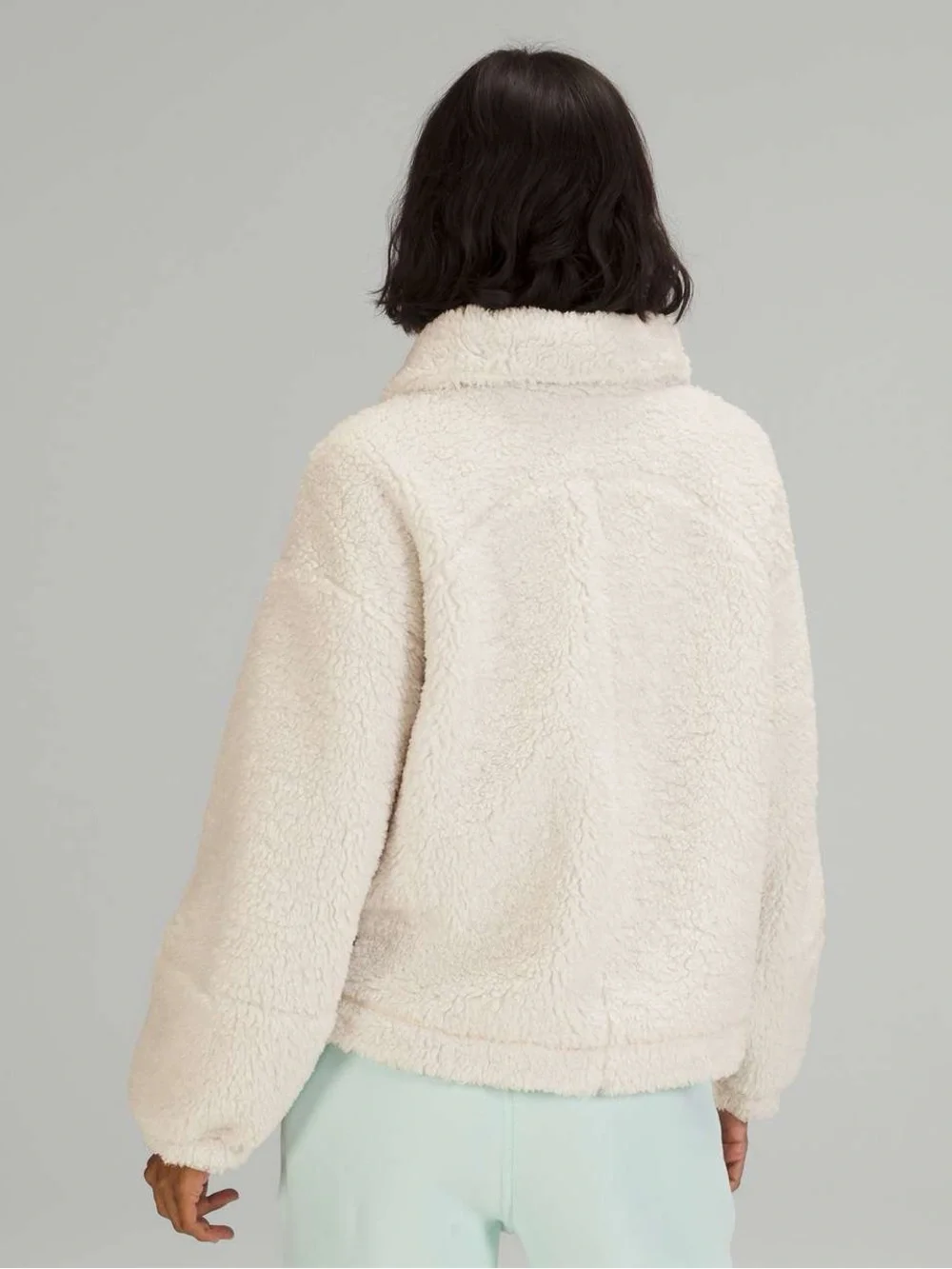 Lululemon Cinchable Fleece Zip-Up White Opal Size 2